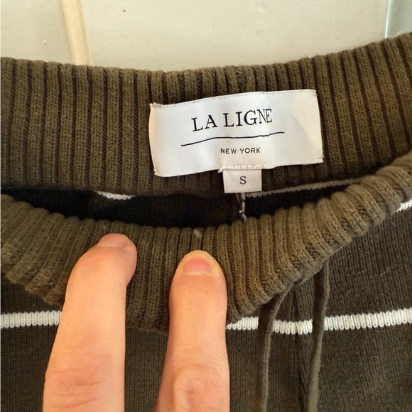 La Ligne Olive Green Knit Leo Shorts sz S - Picture 3 of 5